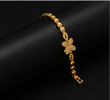 Exquisite gold-plated link bracelet