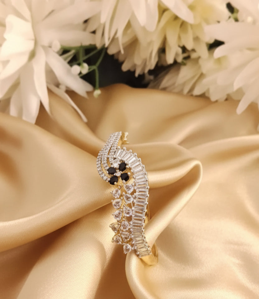 American Diamond Flower Design Bracelet