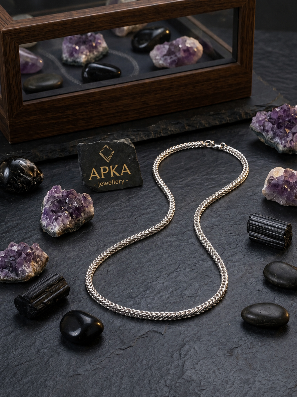 Silver Franco Link Chain Necklace