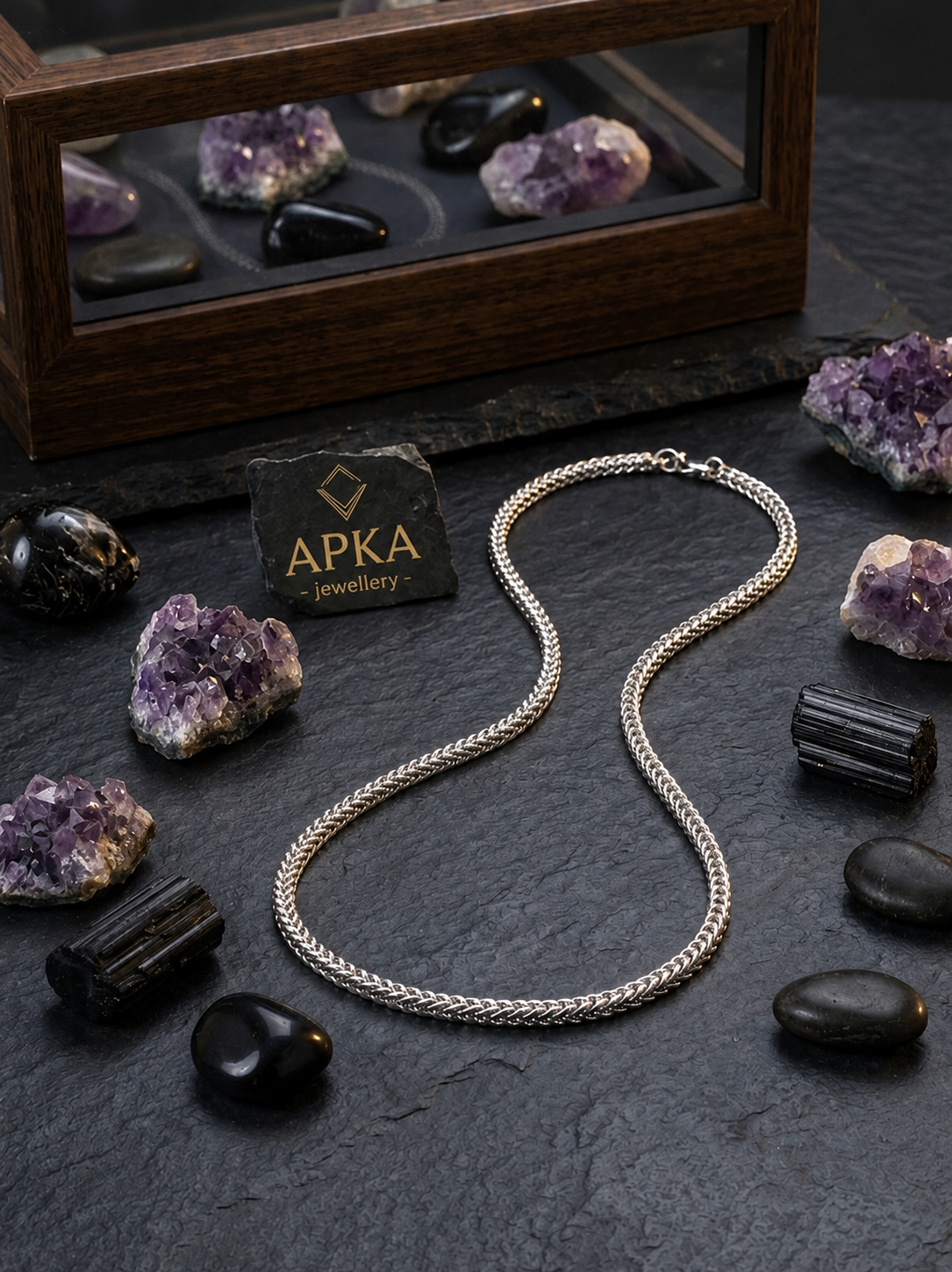 Silver Franco Link Chain Necklace