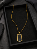 Rugged and upscale men's pendant necklace