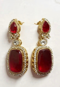 AD Ruby Stone Earring