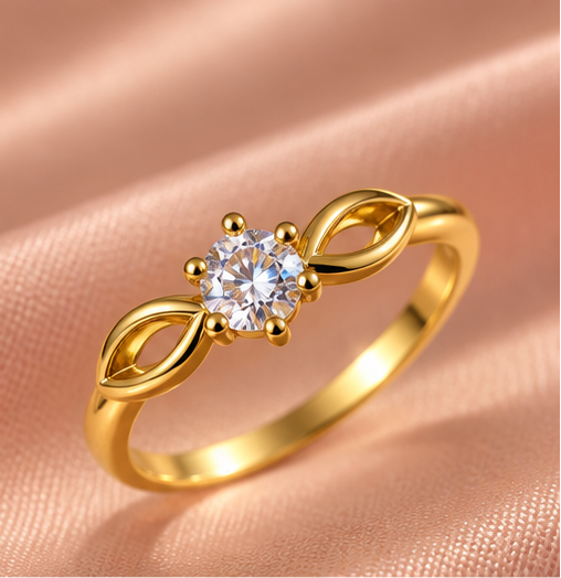 Eternal Infinity Accent Solitaire Ring