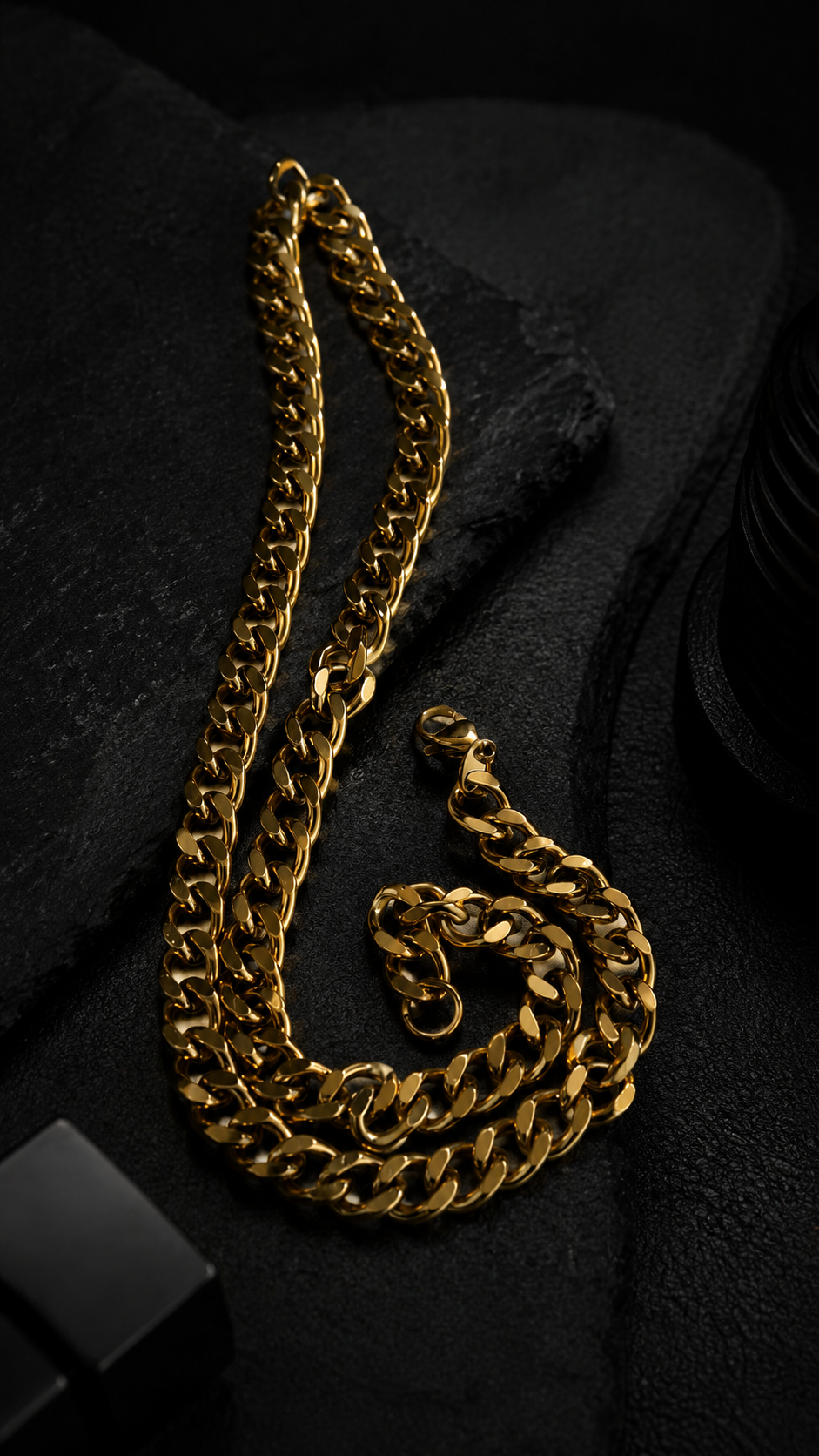 Gold Cuban Link Chain Necklace