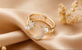 Moon & Star Crystal Rings