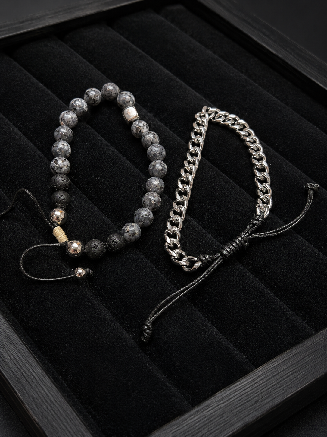 Two-piece curated bracelet stack