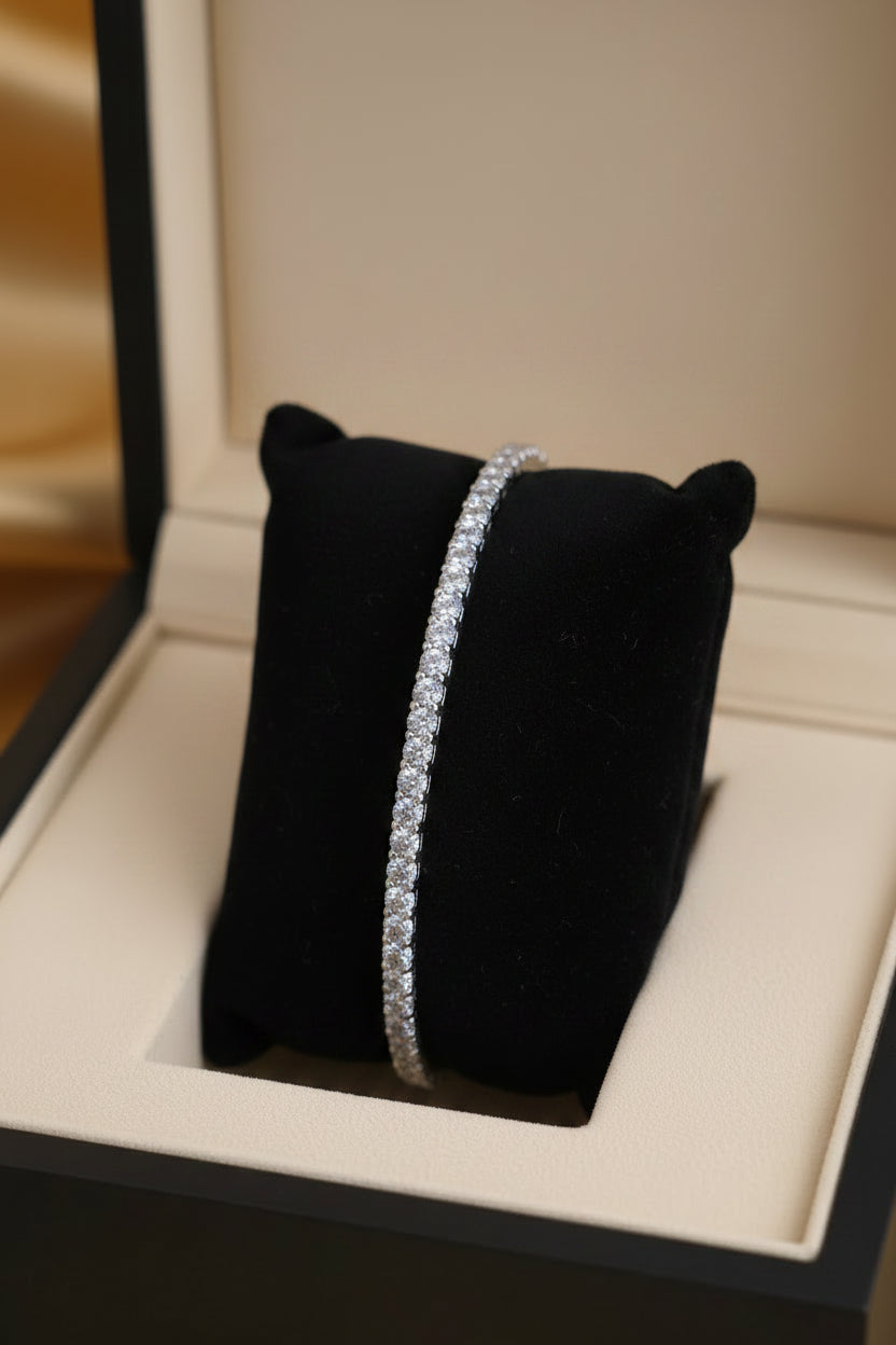 Single-line American Diamond (AD) Bracelet
