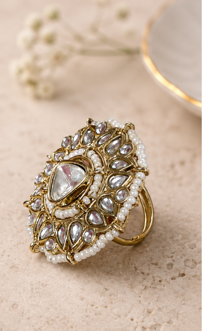 Imperial Trillion Heritage Pearl Cocktail Ring