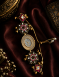 Kashmiri Floral Meenakari Oval Bracelet Watch