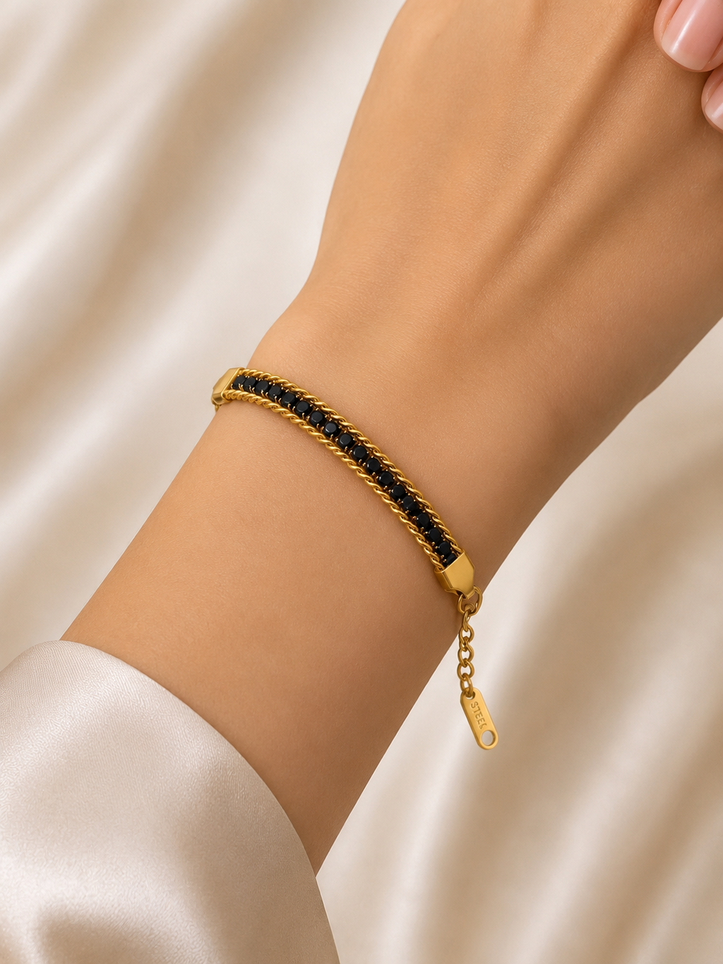 Luxury Braided Twisted Chain Tennis Bracelet
