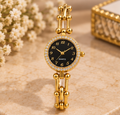 Black round dial watch