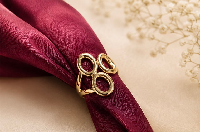 Gold-tone statement ring