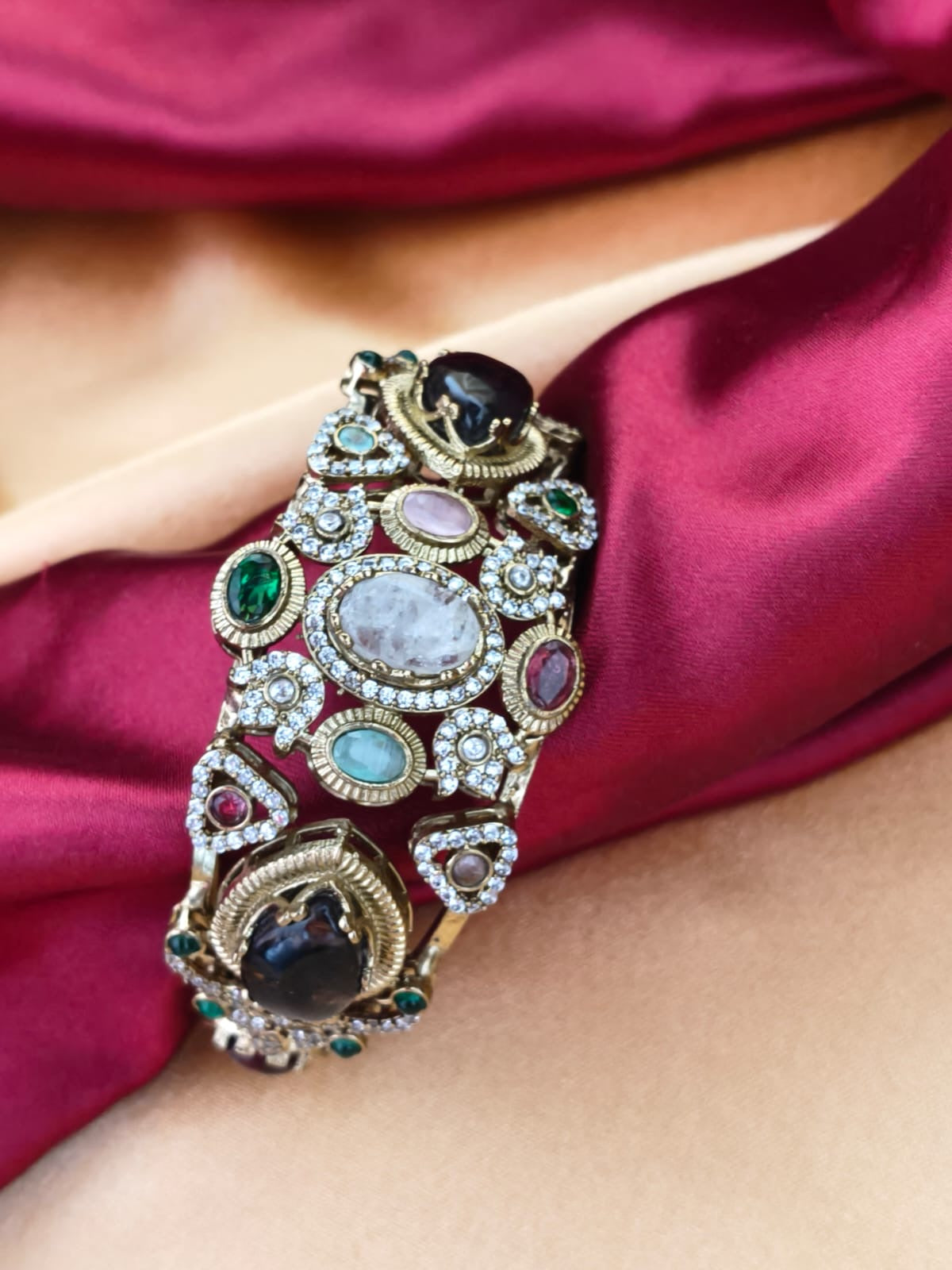 The Royal Heritage Multi-Gem Antique Bracelet