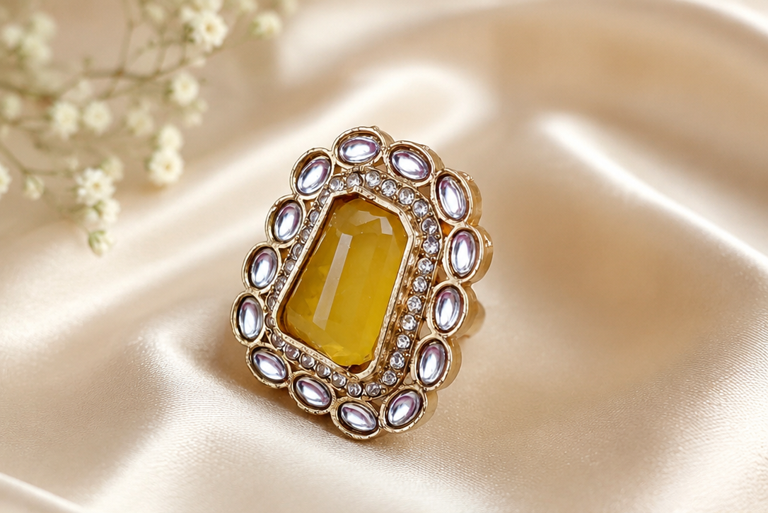 Imperial Trapezoid Heritage Cocktail Ring