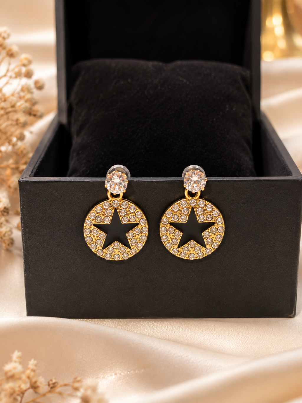 Celestial and classic earrings stud set