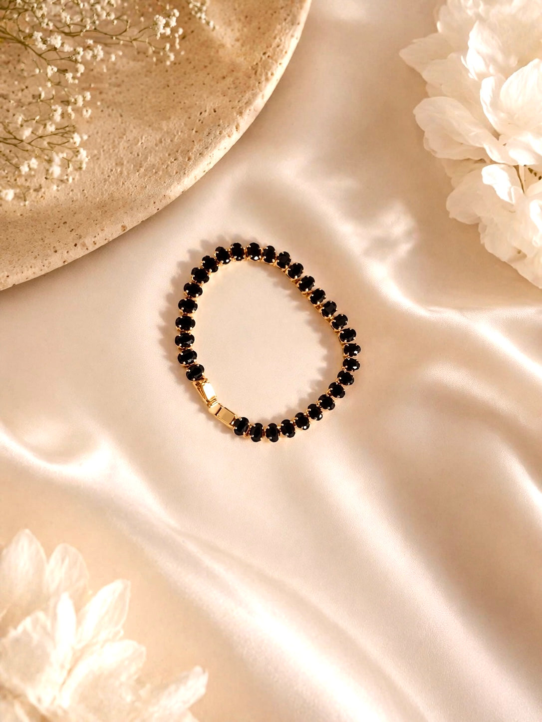 Black Tennis Bracelet