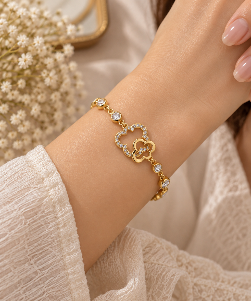Interlocking Cloud Station Link Bracelet