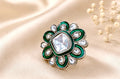 Imperial Meenakari & Kundan Floral Cocktail Ring