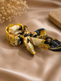 2-in-1 silk scarf cuff bracelet