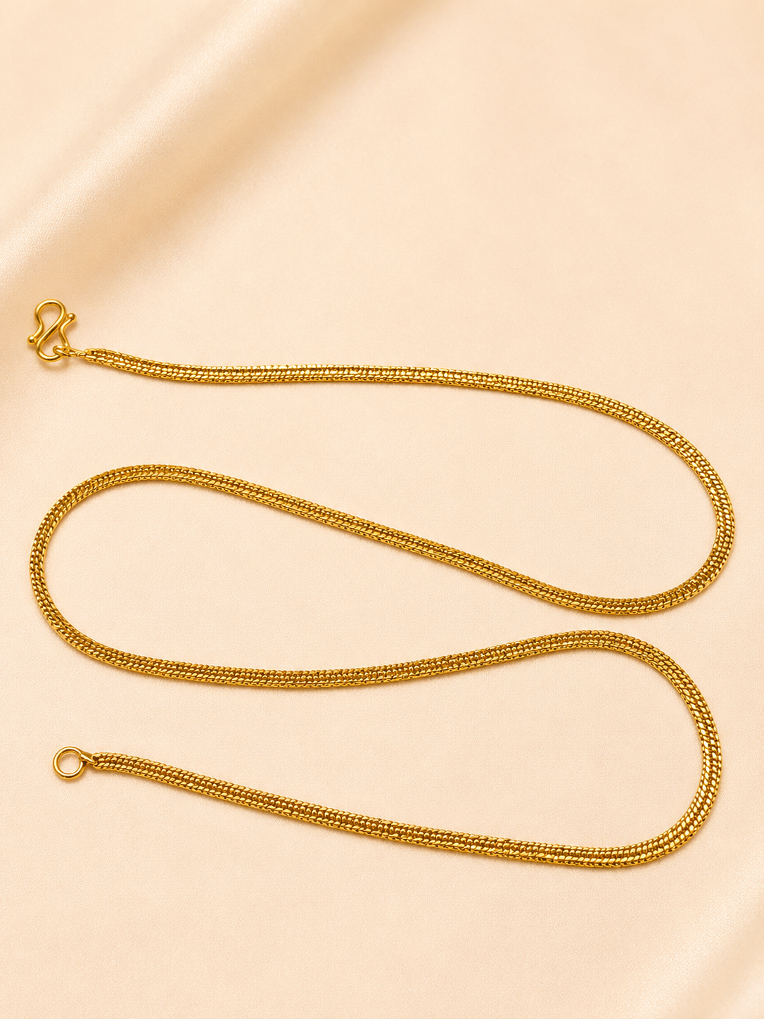 Traditional minimalist golden link chain (22inch)