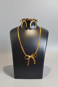 Ribbon Herringbone Necklace Set