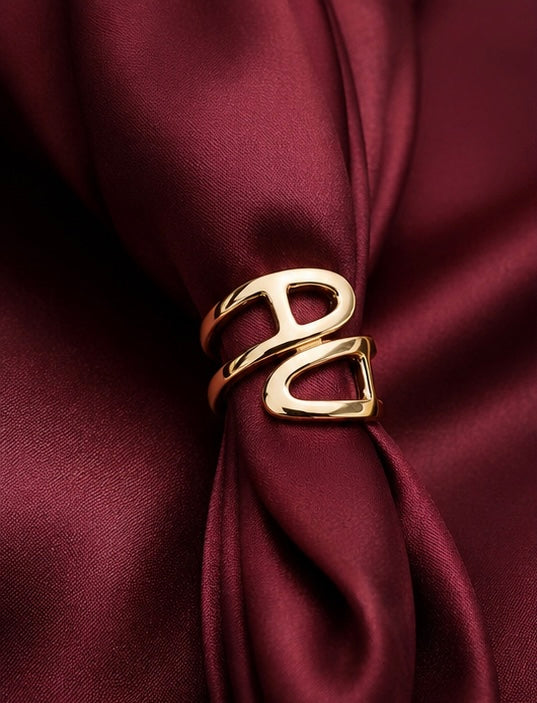 Abstract Gold Design Ring