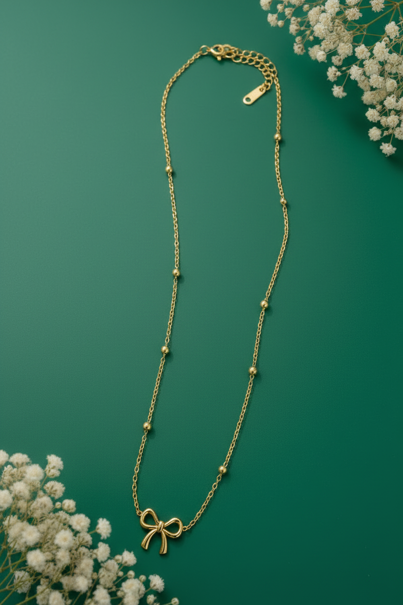 Elegant Bow Knot Neckchain