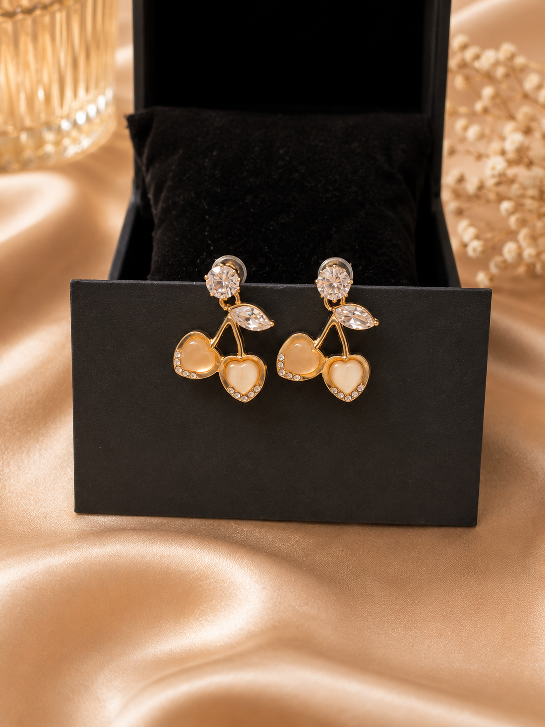 Fruity and elegant earring combo set