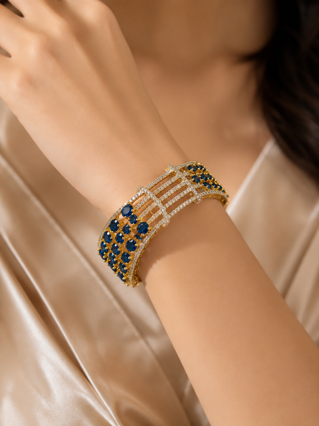 AD exquisite statement cuff kada bracelet