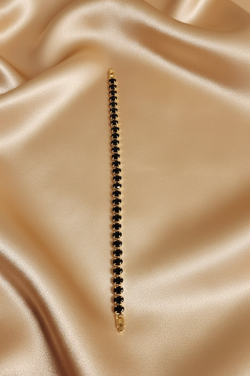 Black Tennis Bracelet