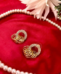 Tiered Gold Drop Earrings
