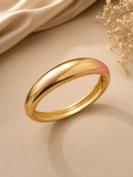 Chunky gold-plated dome bracelet