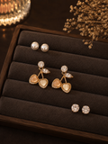 Fruity and elegant earring combo set