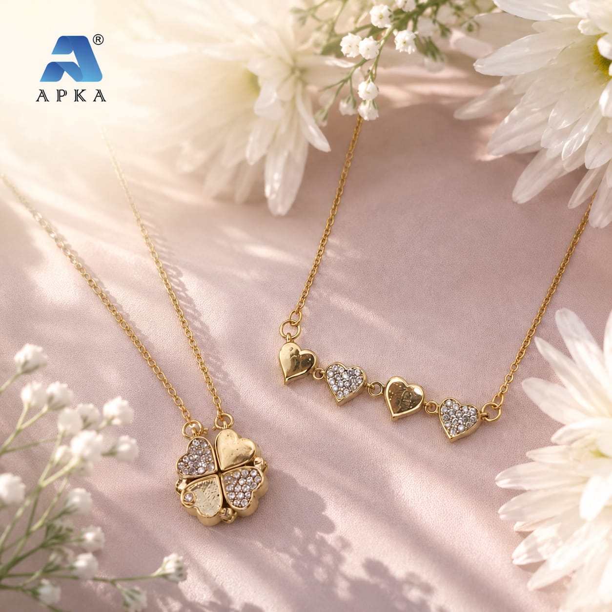 Convertible Magnetic Clover Charm Necklace