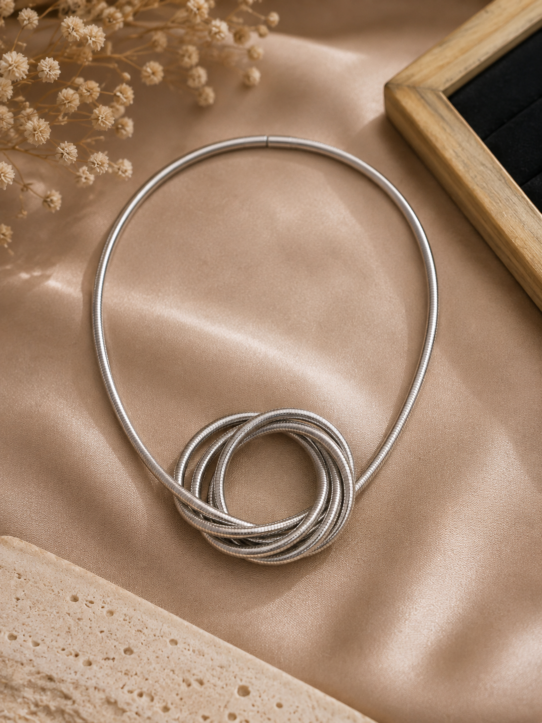 Multi-Layer Snake Chain Coiled Bracelet-cum-Necklace