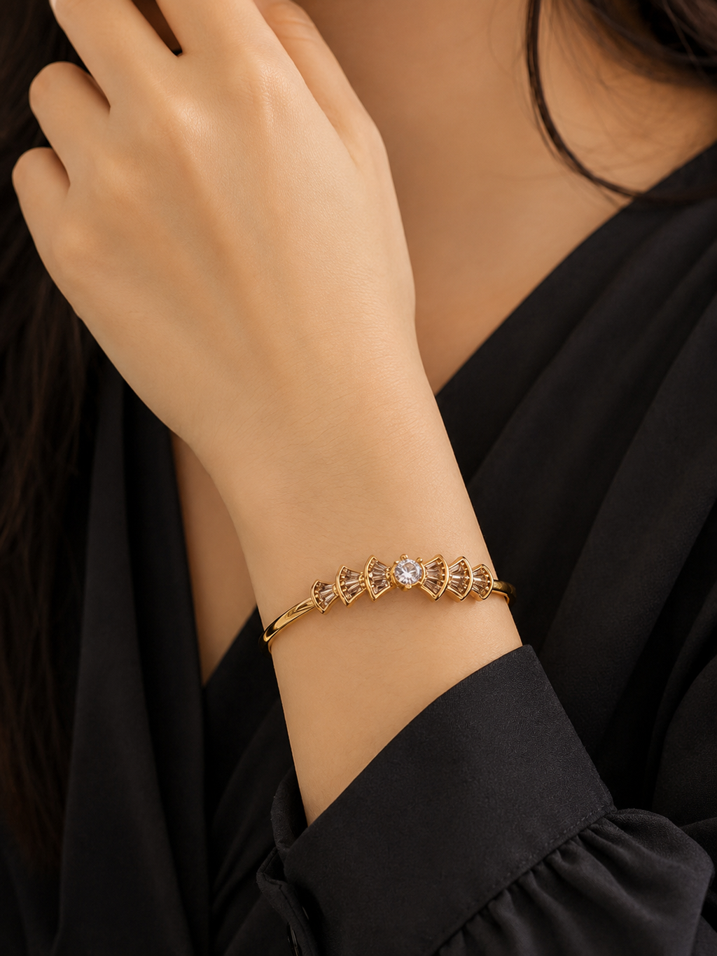 AD tie shape bracelet
