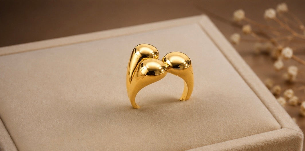 Triple Ball Accent Ring