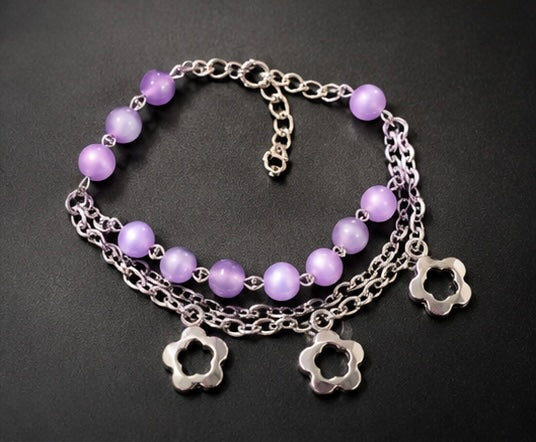 Whimsical multi-layered charm bracelet