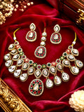 Premium Kundan Polki Bridal Necklace Set