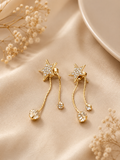 Celestial Star Dangle Drop Earrings