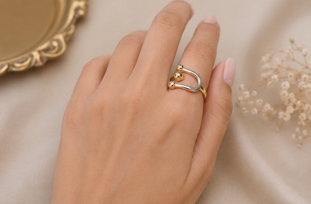 U-Shaped Double Ball Ring