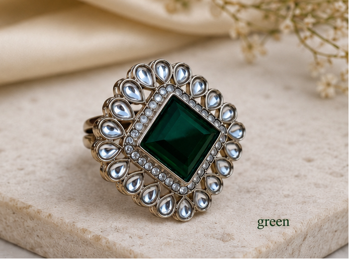 Imperial Cushion-Cut Heritage Statement Ring