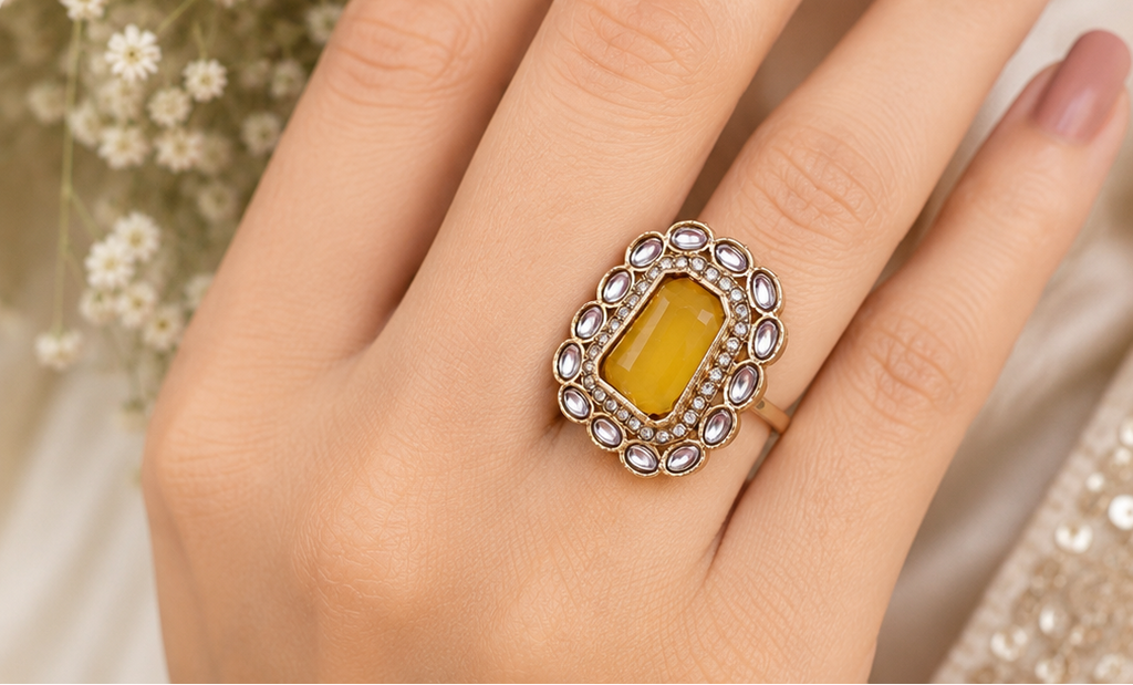 Imperial Trapezoid Heritage Cocktail Ring