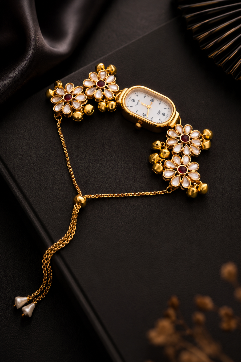 Kashmiri Narrow Oval Bracelet Watch