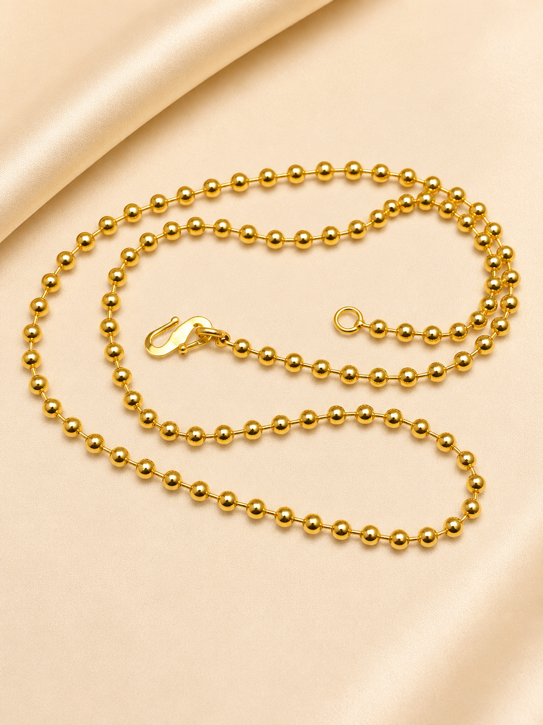 Classic golden ball station chain (22inch)