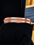 Elegant rose gold cuff  men's bracelet (kada)