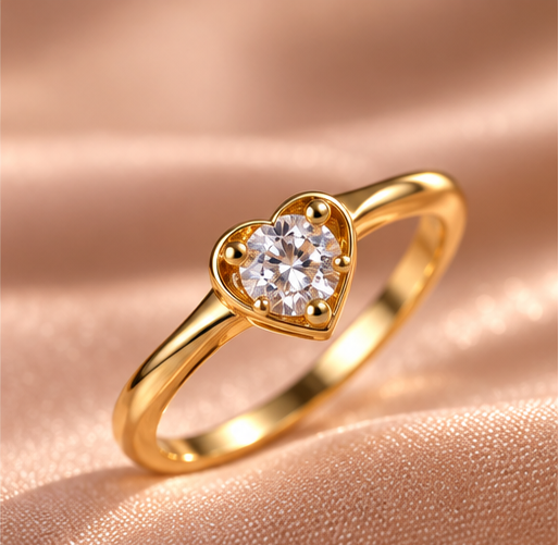 Sweetheart Bezel Solitaire Ring