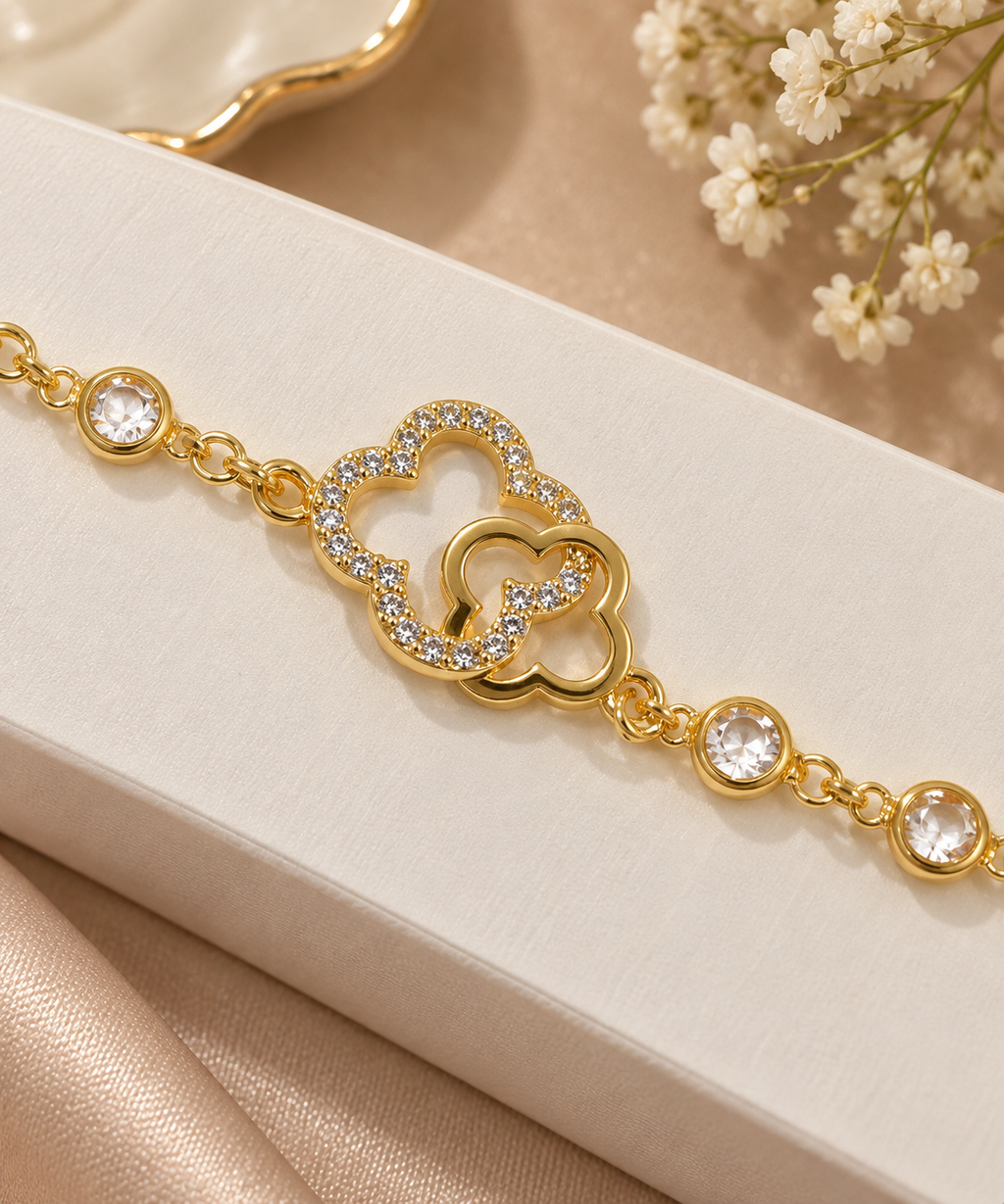 Interlocking Cloud Station Link Bracelet