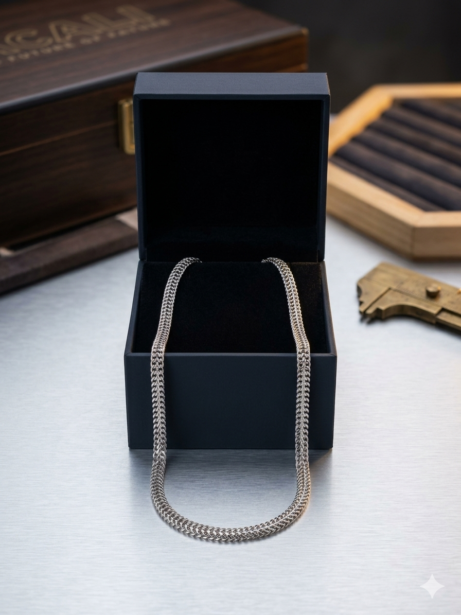 Silver Franco Link Chain Necklace