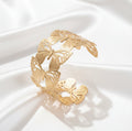 Chunky Gold Butterfly Cuff Bracelet